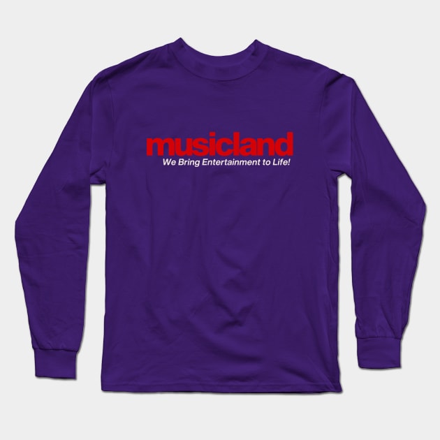 Musicland Long Sleeve T-Shirt by Turboglyde